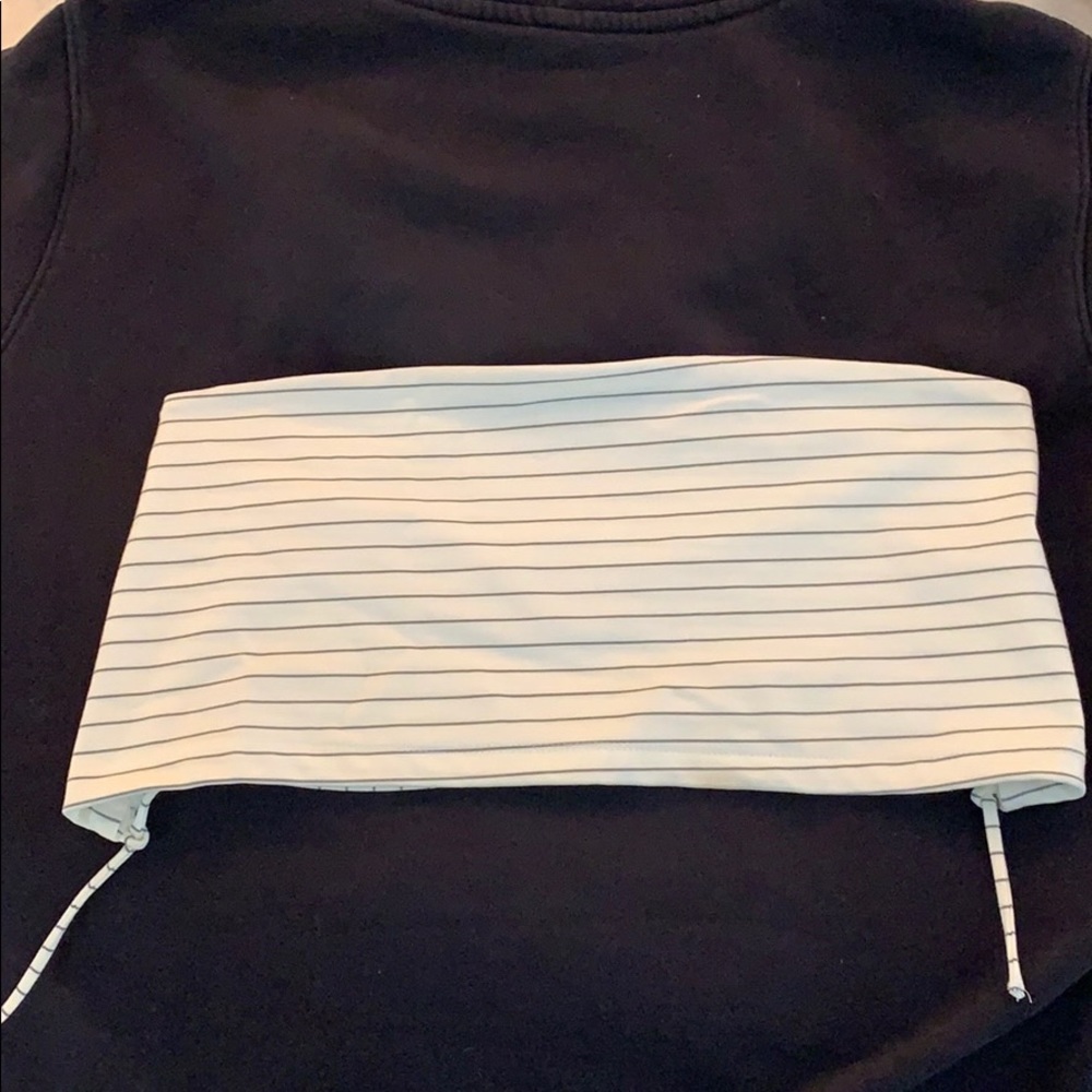 Lace up back crop top